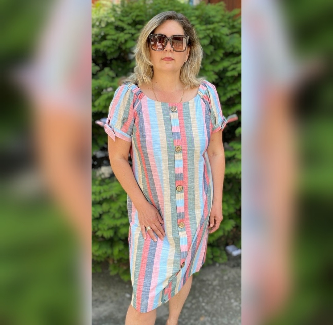 Жіноче плаття льон-батал, фото 1