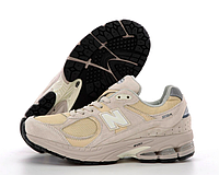 Кроссовки женские New Balance 2002R бежевые, Нью Баланс 2002R замшевые, Код KD-14362