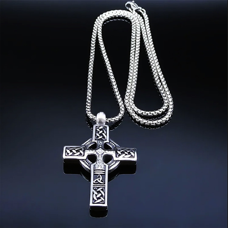 Амулет Кельтський Хрест зі сталі, фото 1