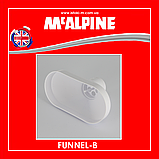 Зливна воронка овальна для збору води та конденсату 1 1/2 FUNNEL-B McAlpine, фото 5