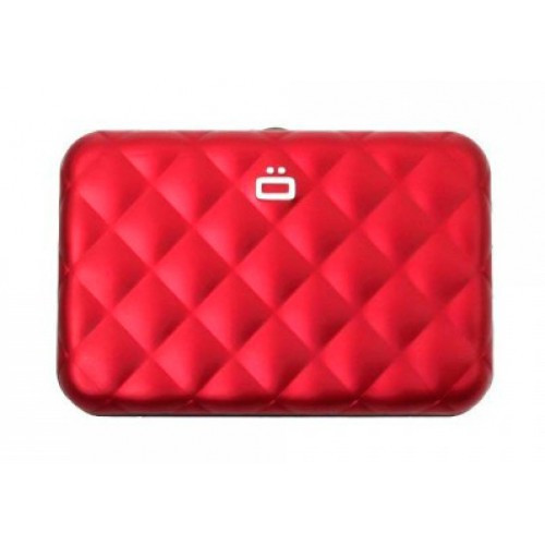 Кардхолдер OGON Quilted Button на 10 карт, фарбована