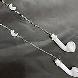 Ланцюжок (тримач) для навушників AirPods, Кліпси-тримачі, довгі тримачі для навушників, фото 3