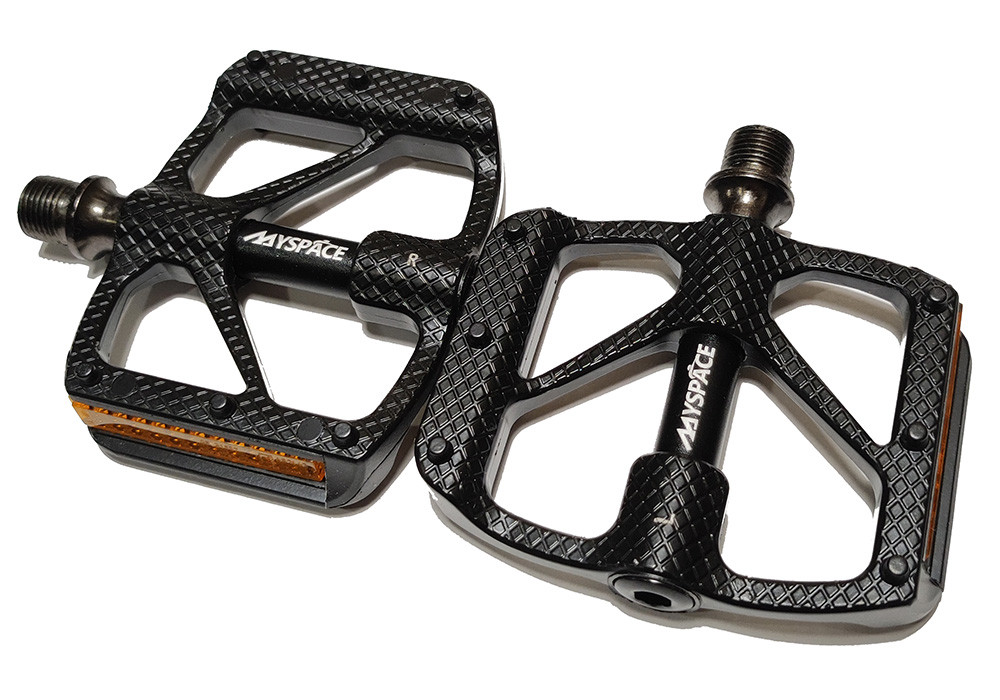 Педалі велосипедні MySpace JTB-012 Пром. підшипники, CR-MO вісь, чорні, фото 1