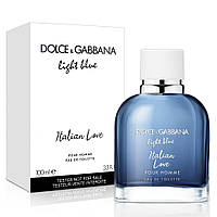 Оригинал Dolce Gabbana Light Blue Italian Love Pour Homme 100 ml TESTER туалетная вода