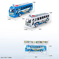 Игрушка Автобус JY88-2A (360шт/2) 2цвета, в пакете 23*6,5*7,5см