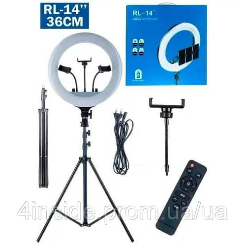 Купить Кольцевая led лампа RL-14 36см штатив пульт сумка, Кольцевая ...