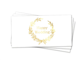 Конверт для грошей Happy Wedding" (золото)