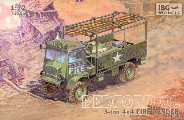 Пластикова модель 1/72 IBG 72005 Британська вантажівка Bedford QLR 3 ton 4x4 Fire Tender