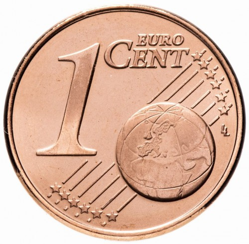 Монета Кипра 1 евроцент 2008-19 г.