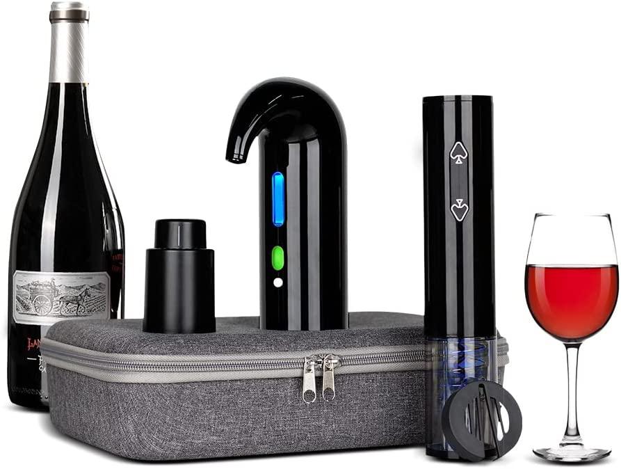 Електронний аератор і диспенсер для вина Luxe, відкривачка для винних пляшок, сумка