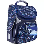 Рюкзак шкільний каркасний (зріст 130-145 см) GoPack Education 5001-9 Shark, фото 2