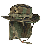 Панама тактическая Mil-Tec С хвостом Защита шеи L Камуфляж BRIT.BOONIE R/S M.NECKFLAP WOODLAND (12326120-904-L)