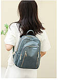 Рюкзак дівчина м'який штучний шкіра Модний новий фасон Міський рюкзак стильний тільки опт, фото 2