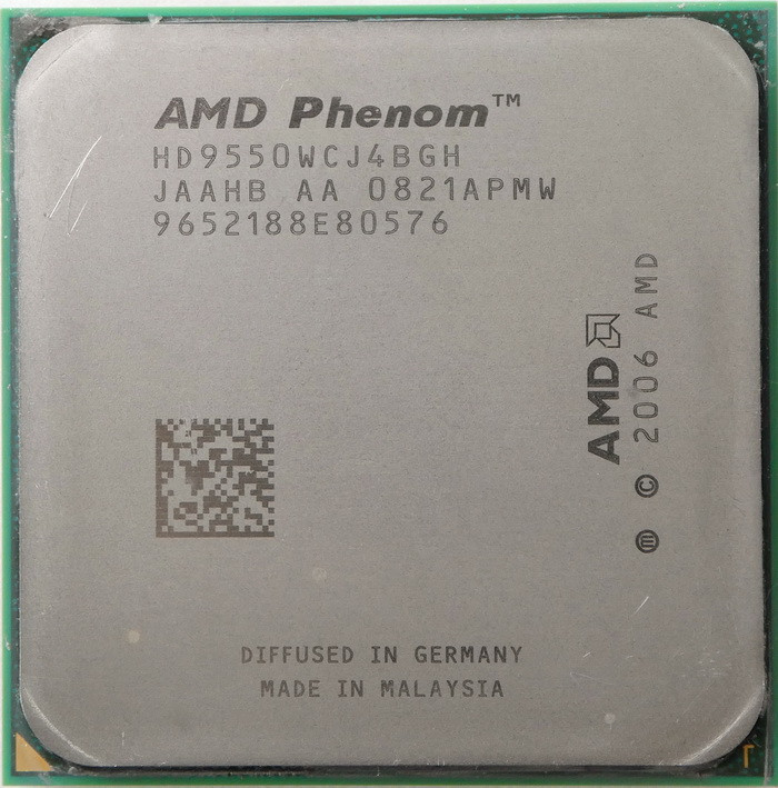 Процесор AMD Phenom X4 9550 2.20 GHz / 2 Mb / 3.6 GT / s (HD9550WCJ4BGH) sAM2+, tray