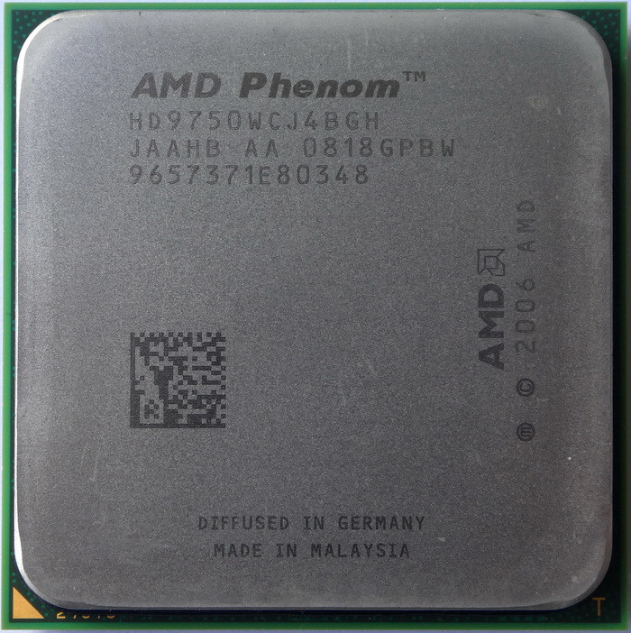 Процесор AMD Phenom X4 9750 2.40 GHz / 2 Mb / 3.6 GT / s (HD9750WCJ4BGH) sAM2+, tray
