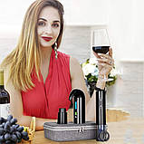 Електронний аератор і диспенсер для вина Luxe, відкривачка для винних пляшок, сумка, фото 9