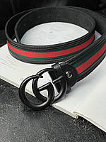 Ремень Gucci Marmont Textile Belt Total Black