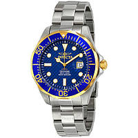 Оригінальні Кварцові Наручні Годинники "INVICTA" Grand Diver Blue Carbon Fiber Dial Men's Watch