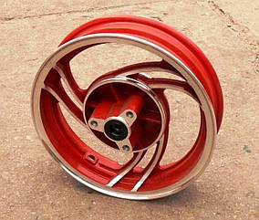 Диск колеса   2,15 * 10   (перед, диск)   (легкосплавный, 19 шлицов)   (красный)   VDK