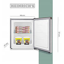 Міні-морозильна камера 34 л HEINRICH'S HKB 4088 W для дому Маленька невелика морозилка побутова Білий, фото 6