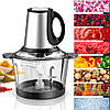 Подрібнювач 1.8 л 300 Вт HEINRICH'S HMZ 8672 G Кухонний універсальний блендер Чопер електричний для овочів, фото 8