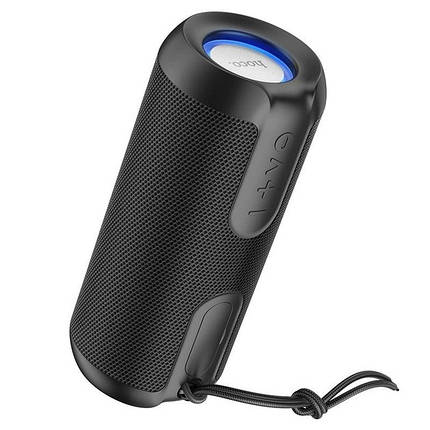 Портативна Bluetooth колонка Hoco BS48 бездротова з led підсвічуванням акумуляторна FM радіо USB Чорний, фото 1