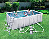 Каркасний басейн Bestway 56457 Power Steel 412x201x122 см прямокутний для всієї родини з пісочним фільтром, фото 8
