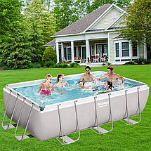 Каркасний басейн Bestway 56442 Power Steel 404x201x100 см прямокутний для всієї родини з пісочним фільтром, фото 2