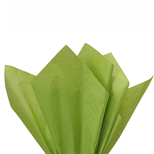 Папір тішью «Зелений оливковий (30)» 50x70 см, 30 аркушів, фото 2