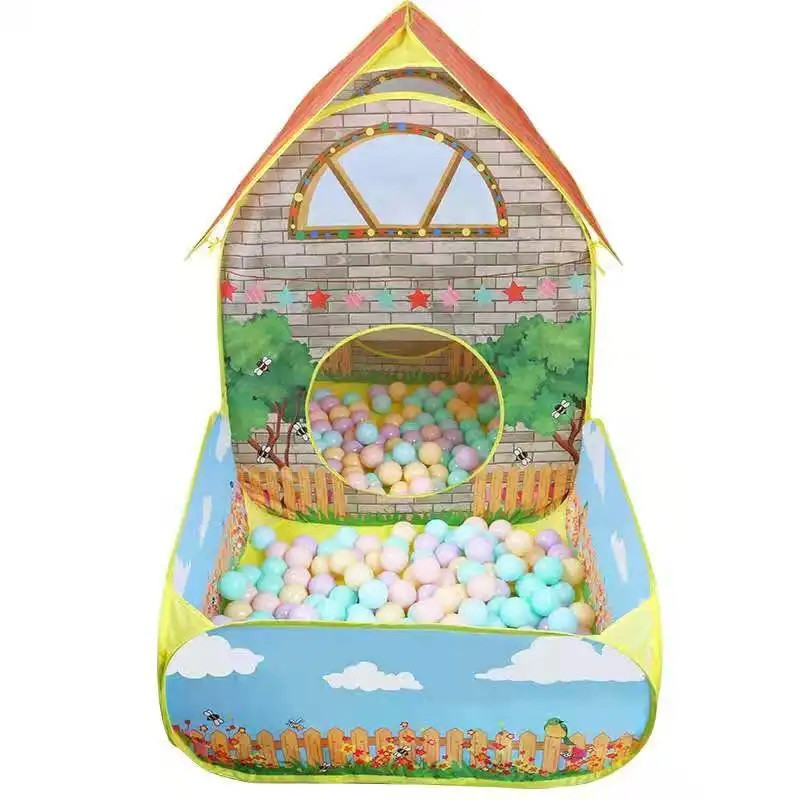 Детская игровая палатка-домик с манежем - фото 3 - id-p1838788035