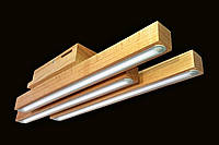 Світлодіодний світильник з дерева для кабінету спальні коридору кухні передпокою Лед-Вегас-40/3 натуральний