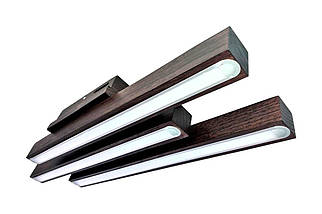 Світлодіодний світильник з дерева для кабінету спальні коридору кухні передпокою  Лед-Вегас-40/3 натуральний, фото 3