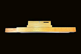Світлодіодний світильник з дерева для кабінету спальні коридору кухні передпокою  Лед-Вегас-40/3 натуральний, фото 3