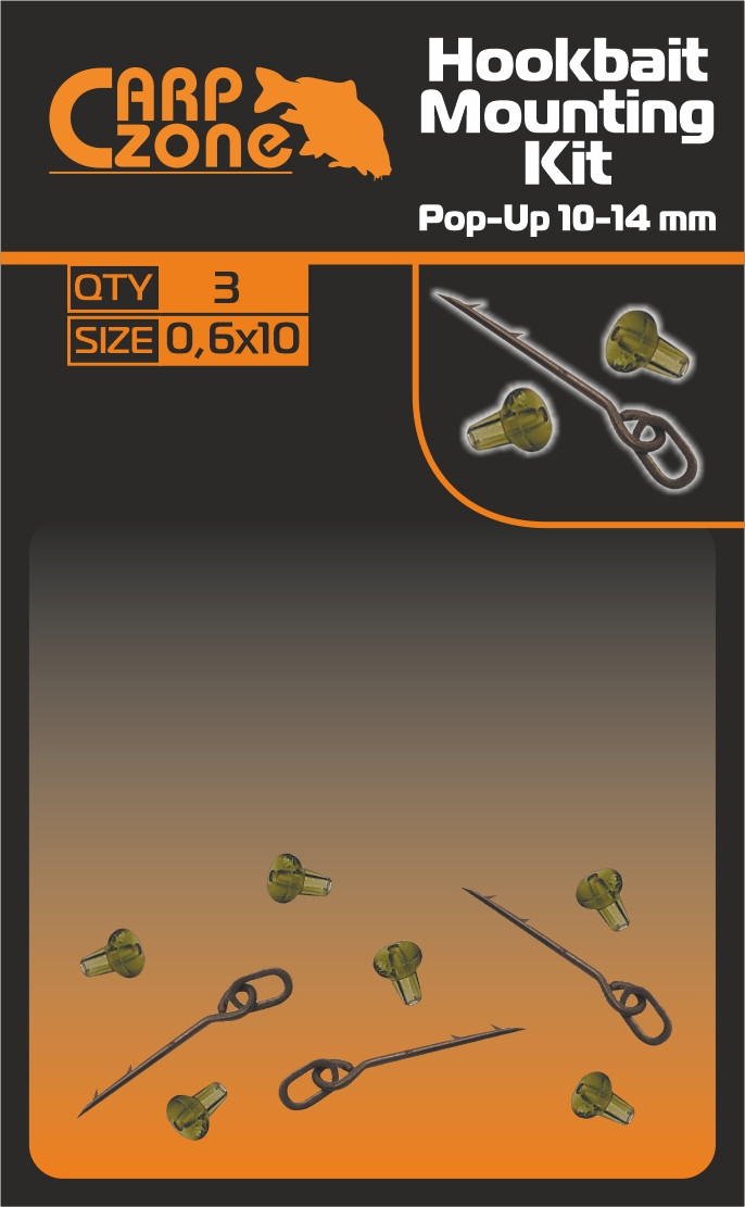 Набір для плаваючих насадок Pop-Up 10-14mm Hookbait Mounting Kit 0,6 х10mm