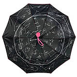 Зонт жіночий напівавтомат Bellissimo M19302 "Зоряне небо", 10 спиць Рожевий, фото 6
