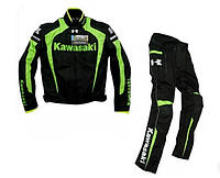 Мотокостюм куртка+штани Kawasaki текстиль