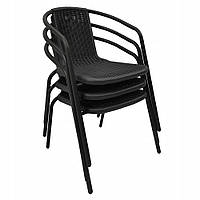 Комплект садових меблів Kontrast Garden Bistro Black-6 z13-2024