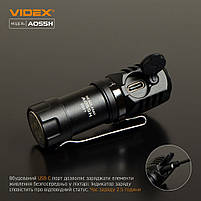Ліхтарик LED портативний 600Lm 5700К чорний VLF-A055H Videx, фото 9