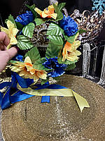 Украинский венок на голову , українский віночок, веночек из цветов , венок с цветами