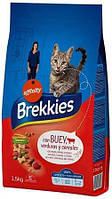 Brekkies (Брекис) Cat Beef - Сухой корм с говядиной для кошек 1,5 кг