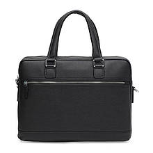 Чоловіча шкіряна сумка Borsa Leather K16613-1-black