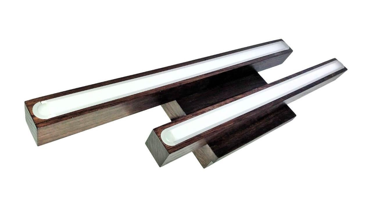 Світлодіодний світильник з дерева для кабінету спальні коридору кухні передпокою Лед-Вегас-40/2 венге