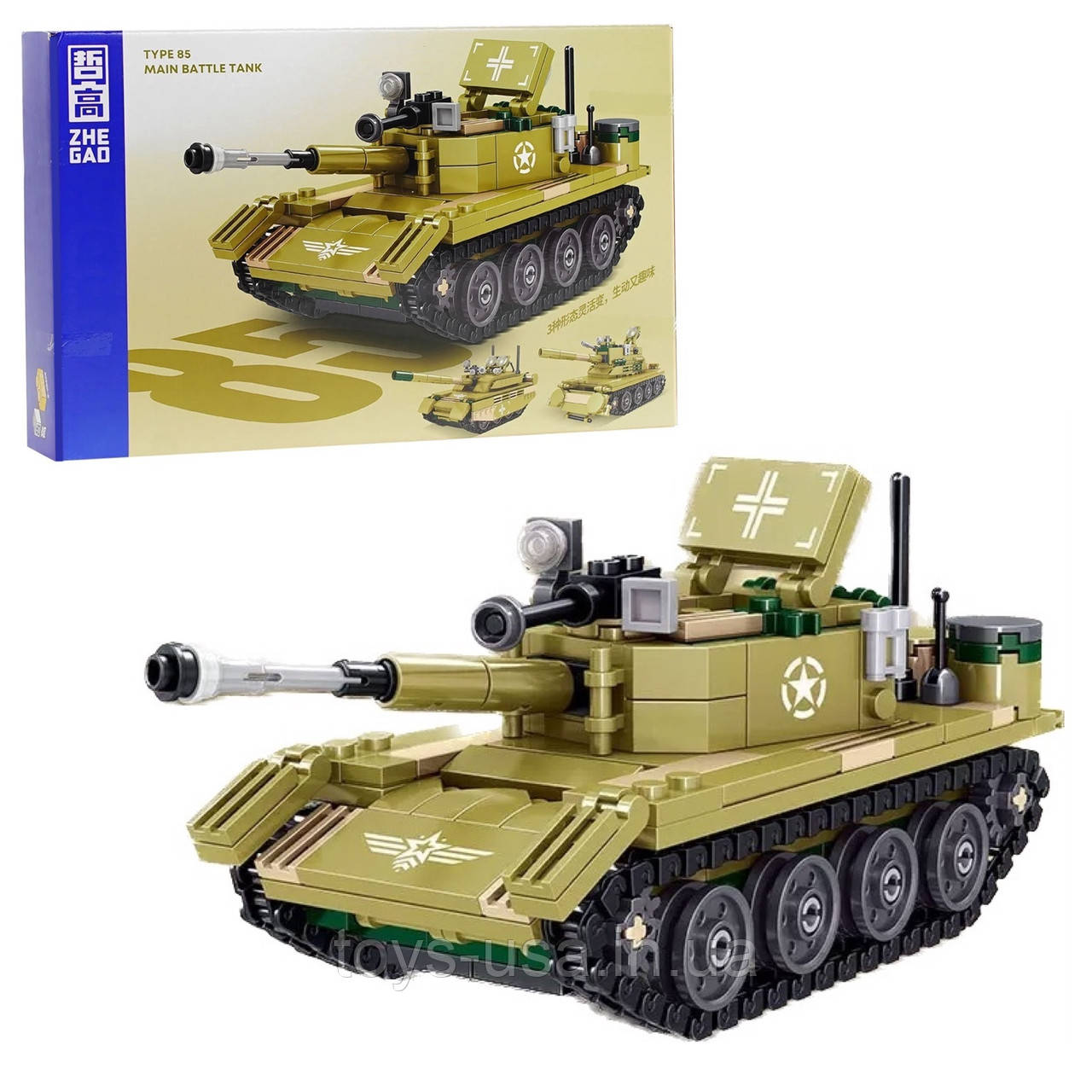 Конструктор-танк Zhe Gao "Type 85 Main Battle Tanke" арт. QL 2138