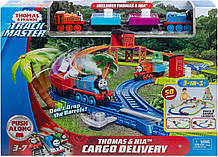 Паровозик потяг моторизований Томас Ніа доставка вантажів Thomas Friends & Nia Cargo Delivery