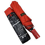 Зонт жіночий напівавтомат Bellissimo M19302 "Зоряне небо", 10 спиць Червоний, фото 4