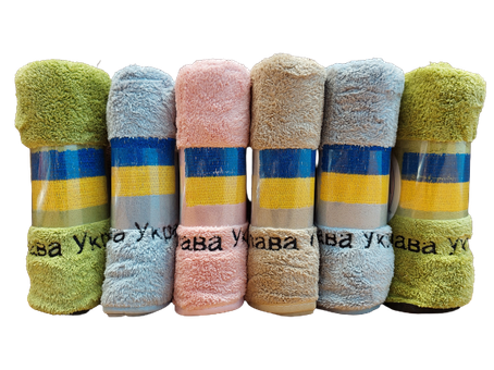 Рушники мікрофібра — Слава Україні — 6шт., фото 1