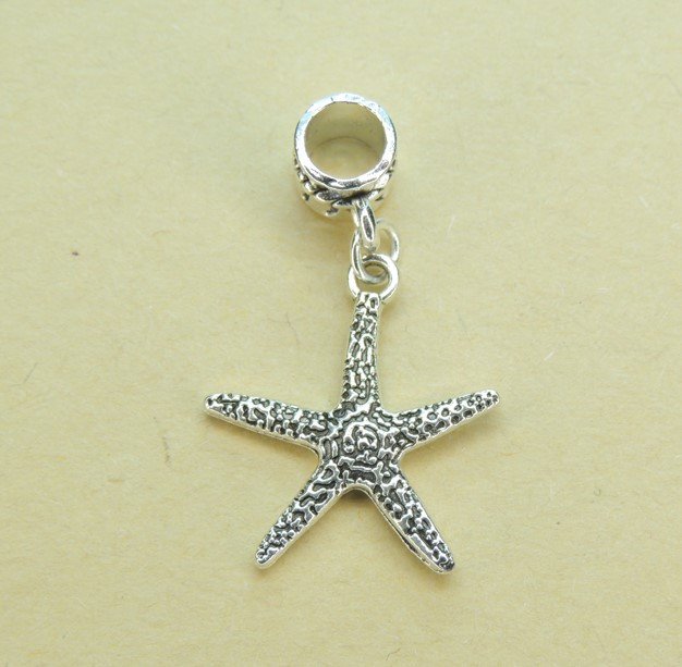 Кулон підвіска Liresmina Jewelry Морська зірка середня 2.4 см срібляста