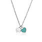 Жіноче кольє в стилі Tiffany "Два серця", фото 3