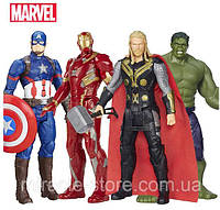 Великий подарунковий набір Marvel Месники 4 супергероя (Тор Капітан Америка Залізна Людина Халк)