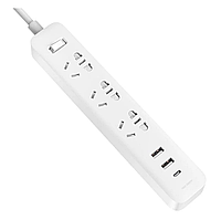 Подовжувач Xiaomi Mi Power Strip 20 W (3 розетки 2xUSB 1xType-C) 1.8m White